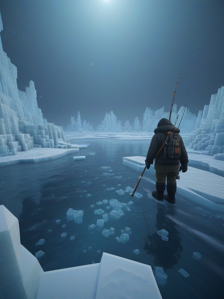 The Frozen Abyss - A fisherman's discovery beneath the ice